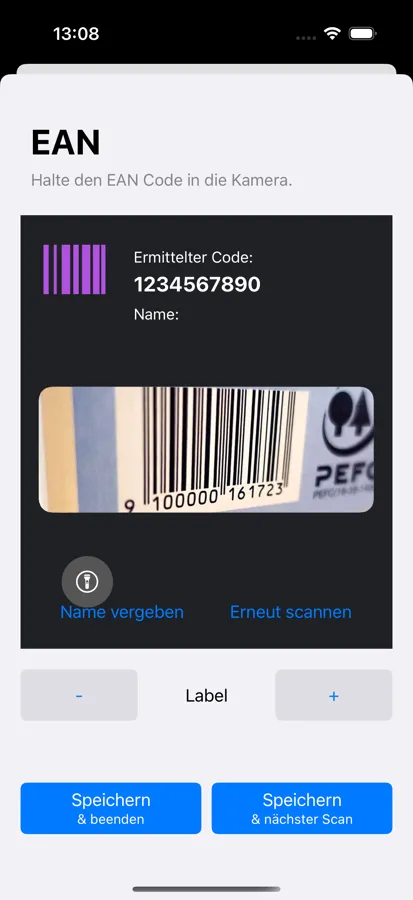 Material per EAN/QR auf der Baustelle scannen – Heynote! App