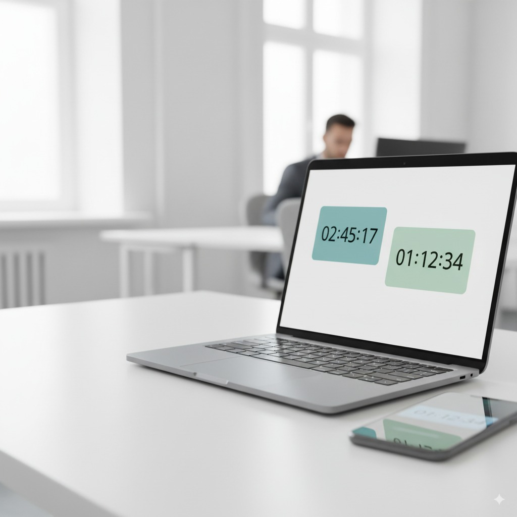 Feature: Projektzeiterfassung mit parallelen Timern im Büro – mehrere Projekt‑Timer gleichzeitig