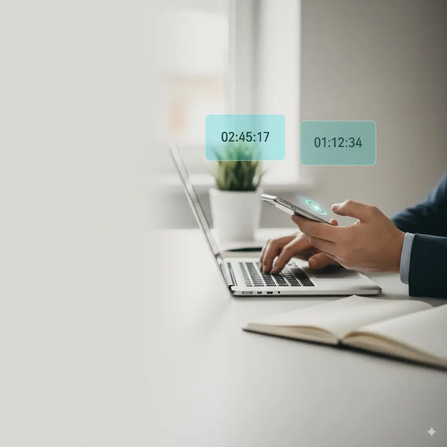 Darstellung: Projektzeiterfassung mit parallelen Timern – Büroarbeit sekundengenau abrechnen